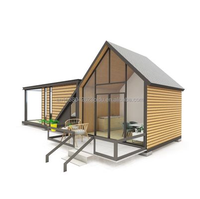 50/75/100mm Wave Sandwich Panel Muur voor winkelcentrum in driehoekige staalstructuur Ontwerp van EU Modern Flat Pack Container House
