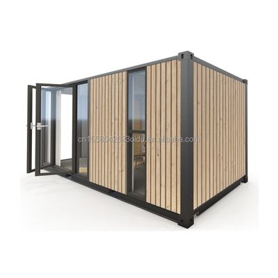 Moderne containerhuizen van één verdieping Luxe stijl Kleine houten prefab-gebouwen voor hotels Appartementen Villa's of hutten