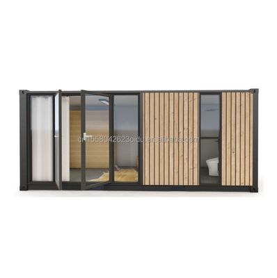 Moderne containerhuizen van één verdieping Luxe stijl Kleine houten prefab-gebouwen voor hotels Appartementen Villa's of hutten