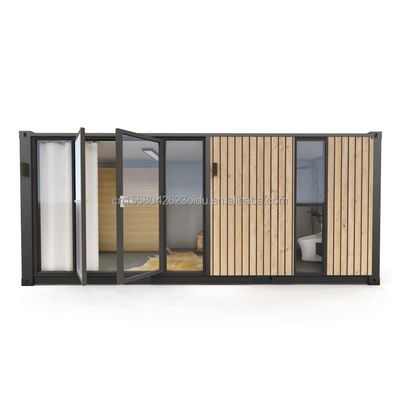 Moderne containerhuizen van één verdieping Luxe stijl Kleine houten prefab-gebouwen voor hotels Appartementen Villa's of hutten