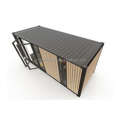 Moderne containerhuizen van één verdieping Luxe stijl Kleine houten prefab-gebouwen voor hotels Appartementen Villa's of hutten
