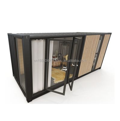 Moderne containerhuizen van één verdieping Luxe stijl Kleine houten prefab-gebouwen voor hotels Appartementen Villa's of hutten