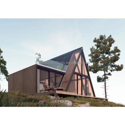 Moderne stalen frame gegalvaniseerd stalen buiging 180g kleine prefab huis voor familie vakantie of hotel