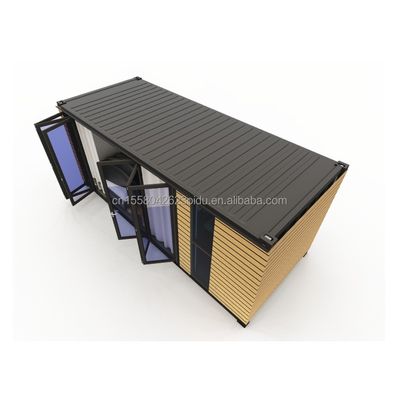 Stalen frame gegalvaniseerd stalen buiging 180g voor 20ft studio houten buitenmuren verzendcontainer huis stijlvol containerhuizen