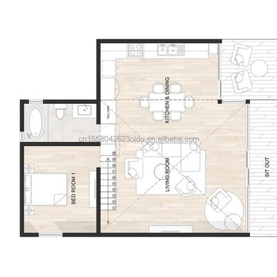 Persoonlijke kleur Luxe hotelkamer ontwerp driehoekige huiscontainer voor gezin of villa gemaakt van gegalvaniseerde stalen vierkantbuizen
