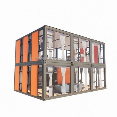 Hotel Flat Pack Steel Product Modern Design Vervaardigd Appartement door Cbox Luxe Tweelagig Draagbaar Containerhuis