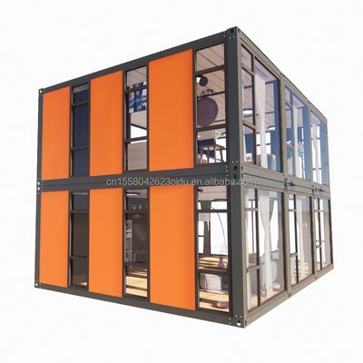 Hotel Flat Pack Steel Product Modern Design Vervaardigd Appartement door Cbox Luxe Tweelagig Draagbaar Containerhuis