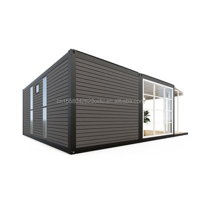 Stijl Twee slaapkamers Containerhuis met gegalvaniseerde stalen vierkantbuizen structuur en keuken woonkamer