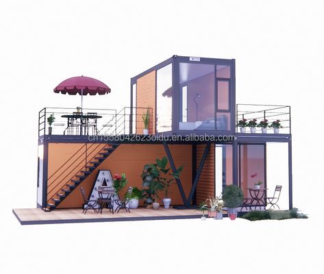 50/75/100mm Wave Sandwich Panel Muur 20 voet Draagbare scheepvaartcontainer Kledingwinkel Prefab Mobiele winkel Pop-up winkel