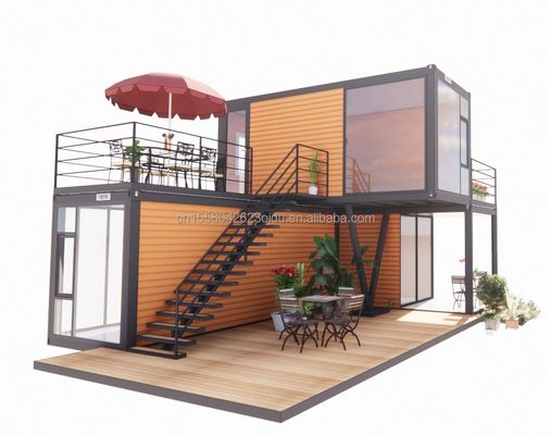 50/75/100mm Wave Sandwich Panel Muur 20 voet Draagbare scheepvaartcontainer Kledingwinkel Prefab Mobiele winkel Pop-up winkel