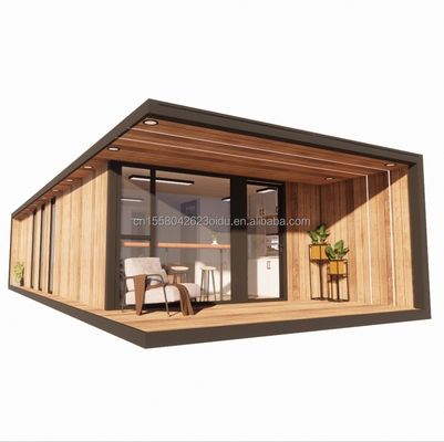 Gegalvaniseerde stalen buigbare draagbare modulaire 2-3 slaapkamer prefab flat pack mobiele tuin hut hotels villa's kant-en-klare huizen
