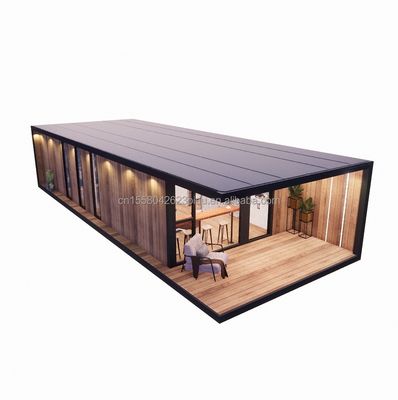 Gegalvaniseerde stalen buigbare draagbare modulaire 2-3 slaapkamer prefab flat pack mobiele tuin hut hotels villa's kant-en-klare huizen