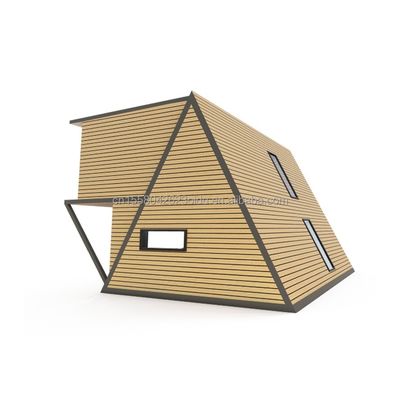 Draagbare kleine prefab huizen met stalen frame gegalvaniseerd stalen buiging 180g en 50/75/100mm wave sandwich paneel muren