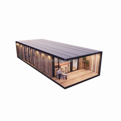 Gegalvaniseerde stalen buigbare draagbare modulaire 2-3 slaapkamer prefab flat pack mobiele tuin hut hotels villa's kant-en-klare huizen