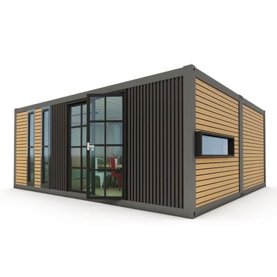 Gegalvaniseerd stalen buiging 180g Modern ontwerp 2 slaapkamers Prefab uitbreidbaar container huis voor commerciële winkelcentrum toepassing
