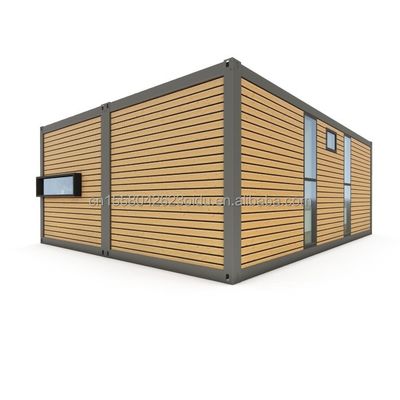 Gegalvaniseerd stalen buiging 180g Modern ontwerp 2 slaapkamers Prefab uitbreidbaar container huis voor commerciële winkelcentrum toepassing