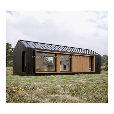 Aluminiumlegeringsvensters Modern driehoekig dak Prefab huis Plat dak Residentiële container Houten prefab huizen Buiten gemaakt van staal sandwichpaneel