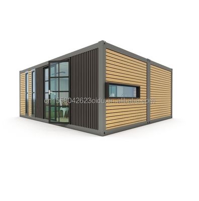 Gegalvaniseerd stalen buiging 180g Modern ontwerp 2 slaapkamers Prefab uitbreidbaar container huis voor commerciële winkelcentrum toepassing