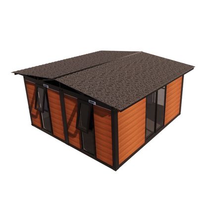 20ft 40ft Winddicht Luxe Modulaire Steel vouwcontainers voor villa's Op maat gemaakte muur 50/75/100mm Wave Sandwich Panel
