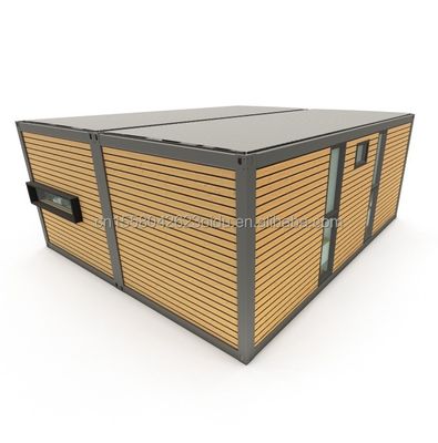 Gegalvaniseerd stalen buiging 180g Modern ontwerp 2 slaapkamers Prefab uitbreidbaar container huis voor commerciële winkelcentrum toepassing