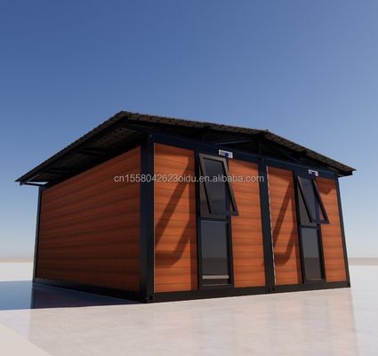 20ft 40ft Winddicht Luxe Modulaire Steel vouwcontainers voor villa's Op maat gemaakte muur 50/75/100mm Wave Sandwich Panel