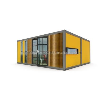 Gegalvaniseerd stalen buiging 180g EU Modern 2 slaapkamer prefab stalen uitbreidbare container huis ontwerp voor winkelcentrum toepassing
