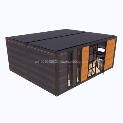 Modern 2 slaapkamers uitbreidbaar staalcontainerhuis Prefab ontwerp voor winkelcentrumtoepassing Op maat gemaakte kleurvariaties