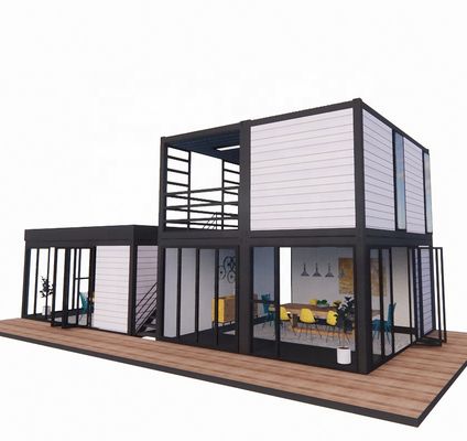 40ft Modern Prefabricated Double-Story Coffee Bar Restaurant Fast-Food Shop Kleine Mini Verplaatsbare Outdoor Combined Container
