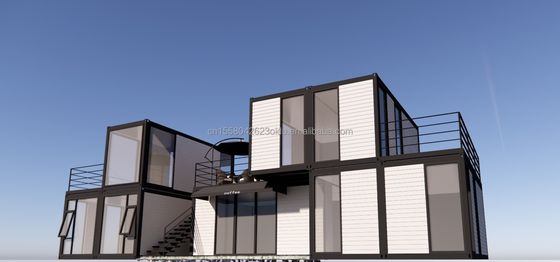 40ft Modern Prefabricated Double-Story Coffee Bar Restaurant Fast-Food Shop Kleine Mini Verplaatsbare Outdoor Combined Container