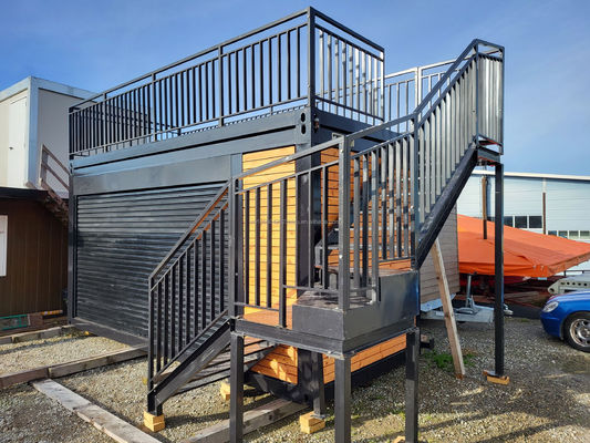 40ft Modern Prefabricated Double-Story Coffee Bar Restaurant Fast-Food Shop Kleine Mini Verplaatsbare Outdoor Combined Container