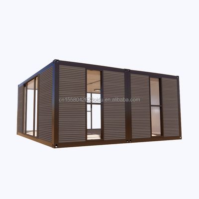 Moderne 2 slaapkamers prefab staal uitbreidbaar container huis voor winkelcentrum toepassing aangepast kleurontwerp