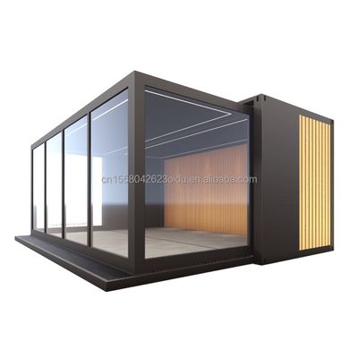 Hoofdstructuur gegalvaniseerde stalen vierkantbuizen 20ft 40ft uitbreidbaar scheepvaartcontainerhuis voor twee slaapkamers in Australië