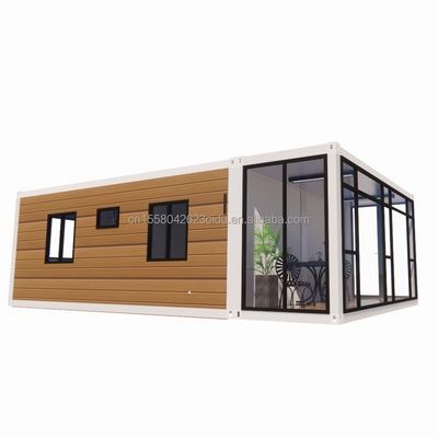 20ft Modern Uitbreidbaar Containerhuis voor Carport Prefab Mobile Steel Sandwich Panel Materiaal Hotel Restaurant Bar