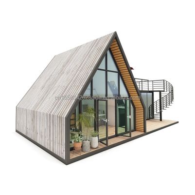 EU Modern Design Houten container Huis voor de vakantie van koppels of hotel Hoofdstructuur Gegalvaniseerde stalen vierkantbuizen