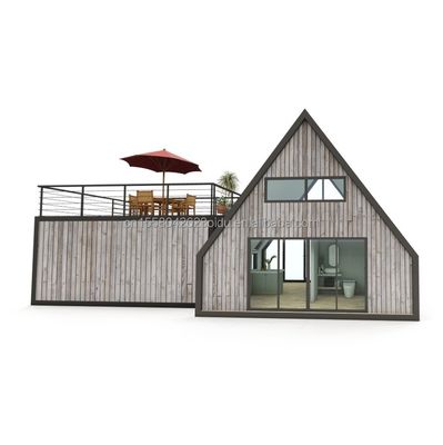 EU Modern Design Houten container Huis voor de vakantie van koppels of hotel Hoofdstructuur Gegalvaniseerde stalen vierkantbuizen