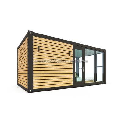 Gepersonaliseerde kleur Moderne luxe Kleine 20ft 40ft Prefab Houten Huis Mobiele Lichte Staal Container Prefabricated Home Appartement voor buiten