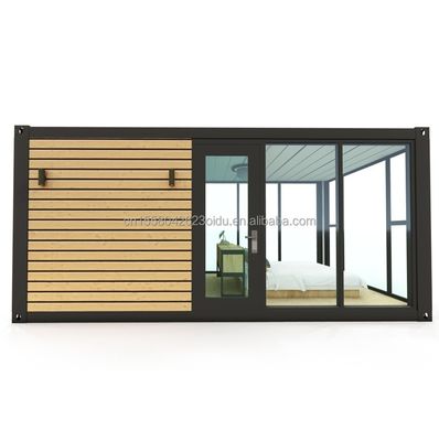 Gepersonaliseerde kleur Moderne luxe Kleine 20ft 40ft Prefab Houten Huis Mobiele Lichte Staal Container Prefabricated Home Appartement voor buiten