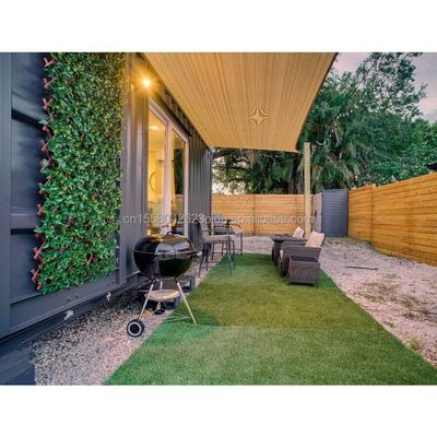 Gegalvaniseerde stalen vierkantbuisstructuur 20ft geprefabriceerd houten huis voor hotel en onafhankelijke tuin