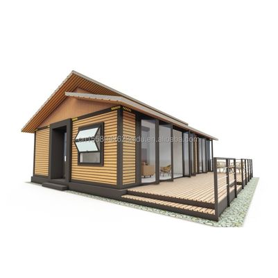 Moderne ontwerp driehoek gecombineerd plat pak staal en houten container huis uitbreidbaar voor buiten toepassingen 20ft of 40f