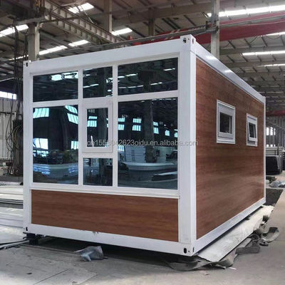 Gepersonaliseerde kleur modulaire huiscontainer kantoor voor luxe stijl 20ft prefab mini geïntegreerde container huis