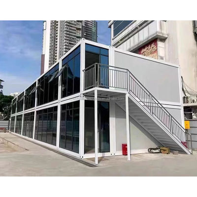 Gepersonaliseerde kleur modulaire huiscontainer kantoor voor luxe stijl 20ft prefab mini geïntegreerde container huis