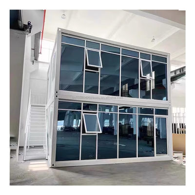 Gepersonaliseerde kleur modulaire huiscontainer kantoor voor luxe stijl 20ft prefab mini geïntegreerde container huis