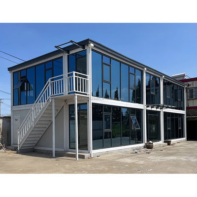 Gepersonaliseerde kleur modulaire huiscontainer kantoor voor luxe stijl 20ft prefab mini geïntegreerde container huis