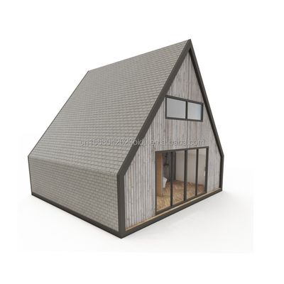 EU Modern Driehoek Staalstructuur Flat Pack Container House Ontwerp voor Houten Huis binnen 20ft of 40ft Mall Applicatie