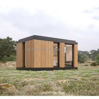 EU Modern 20ft Quick Assembly Houten Huizen Container Hotel Winkel voor kantoor in aangepaste kleur