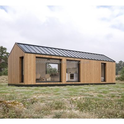 20ft Mobile Home Garden Studio Prefabricated Aanpasbaar Staal Containerhuis met Muur 50/75/100mm Wave Sandwich Panel