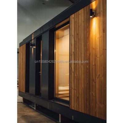 20ft Mobile Home Garden Studio Prefabricated Aanpasbaar Staal Containerhuis met Muur 50/75/100mm Wave Sandwich Panel