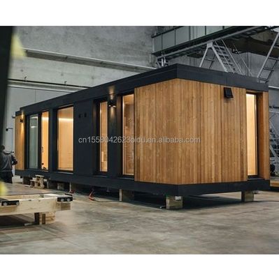 20ft Mobile Home Garden Studio Prefabricated Aanpasbaar Staal Containerhuis met Muur 50/75/100mm Wave Sandwich Panel