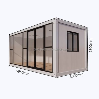Modern ontwerp kantoorgebouw voor hotelresort gemaakt van geprefabriceerde staalstructuur en sandwichpaneelcontainerhuis