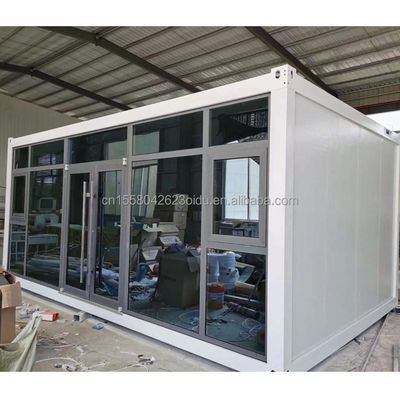 Modern ontwerp kantoorgebouw voor hotelresort gemaakt van geprefabriceerde staalstructuur en sandwichpaneelcontainerhuis